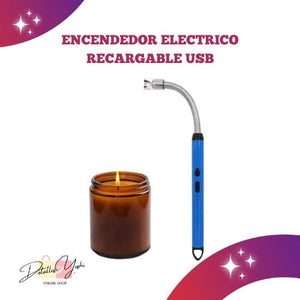 ENCENDEDOR ELECTRONICO RECARGABLE USB PARA COCINA FLEXIBLE 360°