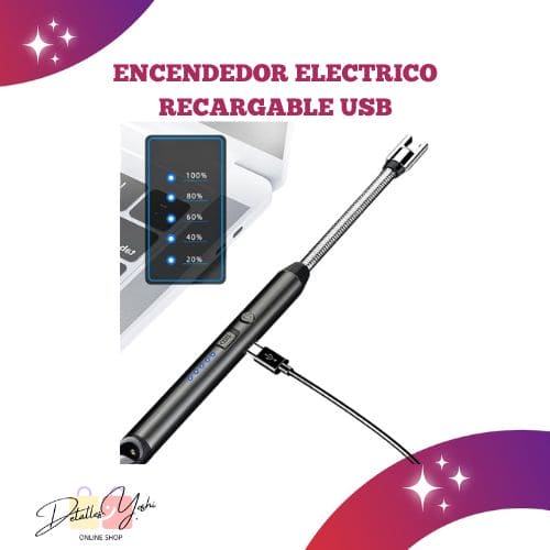 ENCENDEDOR ELECTRONICO RECARGABLE USB PARA COCINA FLEXIBLE 360°