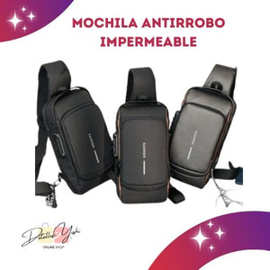 MOCHILA ANTIRROBO IMPERMEABLE