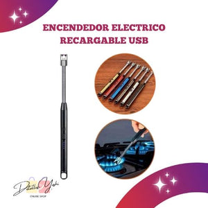 ENCENDEDOR ELECTRONICO RECARGABLE USB PARA COCINA FLEXIBLE 360°